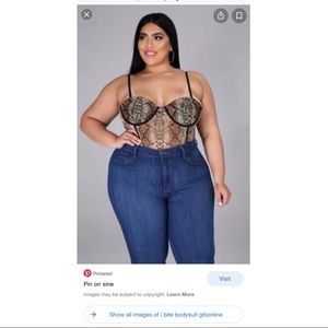 Snake Print Bodysuit